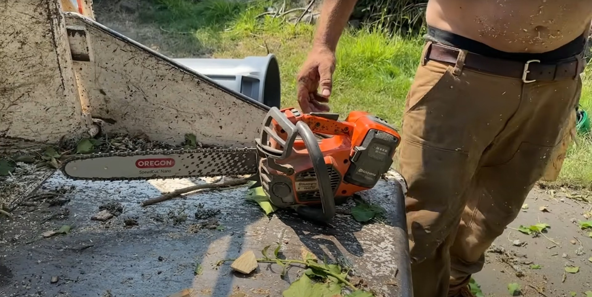 Professional Tree Cutting Equipment and Tools Professional chainsaw equipment used for precision tree cutting work